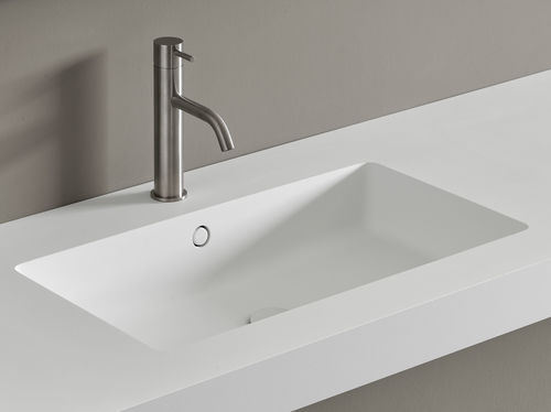 Wall-hung washbasin - B-RIM - F.lli Stocco s.r.l. - Ocritech® / high-gloss / rectangular