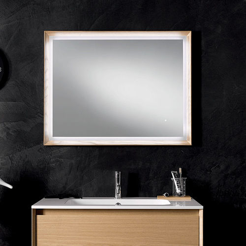 Wall-mounted mirror - IKS - F.lli Stocco s.r.l. - commercial / contemporary / rectangular