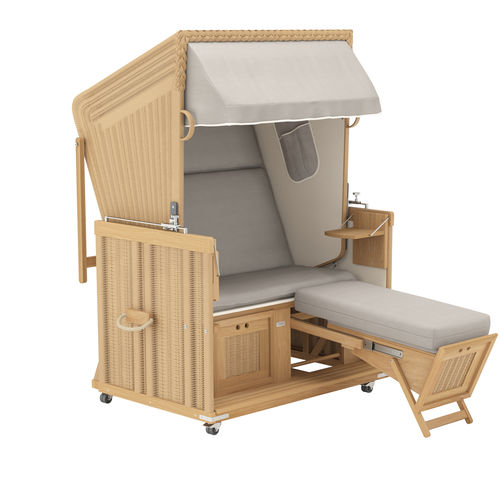 Canopy garden bed - STRANDKORB HAZEL - Garpa - single / contemporary / reclining