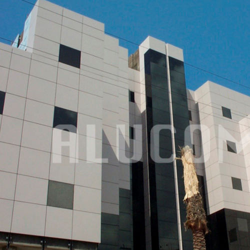 Panel cladding - ALUCOMAT® BRUSHED - ALUCOMAT | JSN - aluminum / composite / smooth