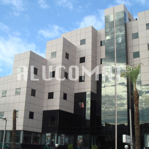 Panel cladding - ALUCOMAT® TERRACOTTA - ALUCOMAT | JSN - aluminium / composite / smooth