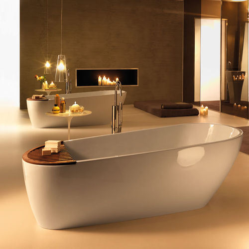 Oval bathtub - AQUATECH - Ws Bath Collections - free-standing / professional / Solid Surface