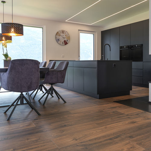 Wooden laminate flooring - SUNSET - Swiss Krono / GRAND selection - floating / wood look / home