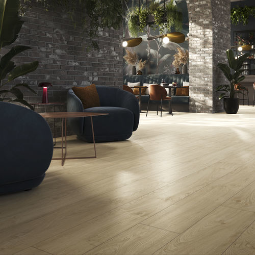 Oak laminate flooring - ELEGANT - Swiss Krono / GRAND selection - floating / wood look / home