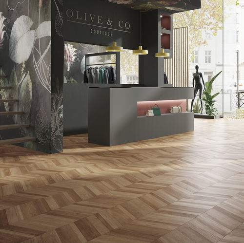 Wooden laminate flooring - EARTH - Swiss Krono / GRAND selection - floating / wood look / home
