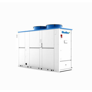 Air-cooled chiller - TETRIS SKY R7 - Blue Box Group - floor-mounted / compact / industrial