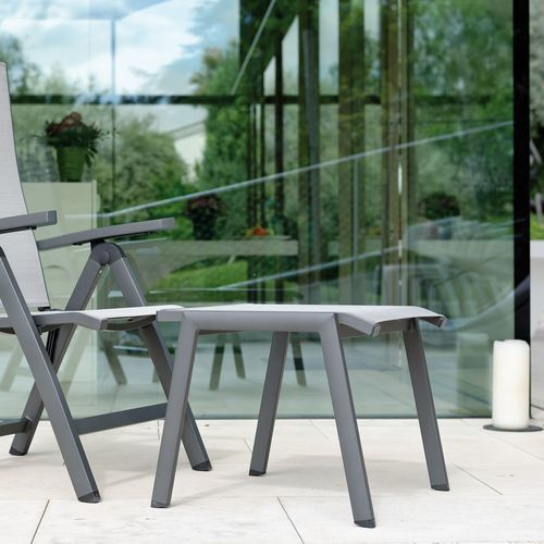 Contemporary stool - ALLROUND - STERN MOEBEL - Textilene® / aluminum ...