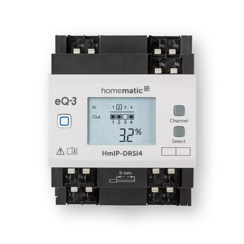 Home automation system switch actuator - HmIP-DRSI4 - Homematic IP by eQ-3 - DIN rail / home / indoor