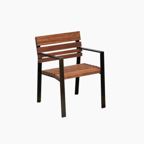 Classic chair - CALMA - Breinco - indoor / wooden / steel base