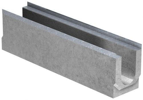 Drainage channel with grating - CA15H13CC - GLS Prefabricados - concrete / for public spaces