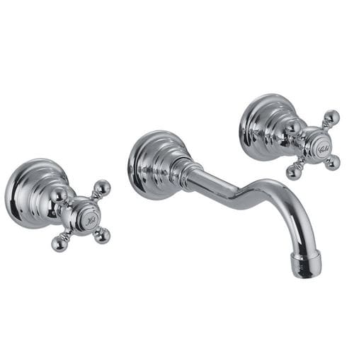 Double-handle washbasin mixer tap - F5081/5   - Fima Carlo Frattini - built-in / chromed metal / bathroom