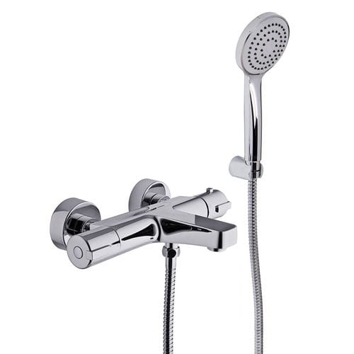 Double-handle shower mixer tap - F4074 - Fima Carlo Frattini - for bathtub / wall-mounted / thermostatic