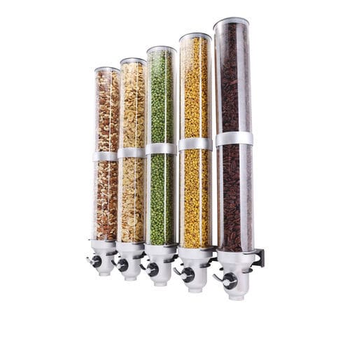 Wall-mounted dry food dispenser - H50L-SI-FF - IDM Ltd. - commercial