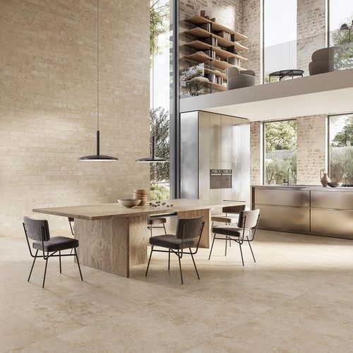 Porcelain stoneware tile - RACINES - Novoceram sas - polished / textured / indoor