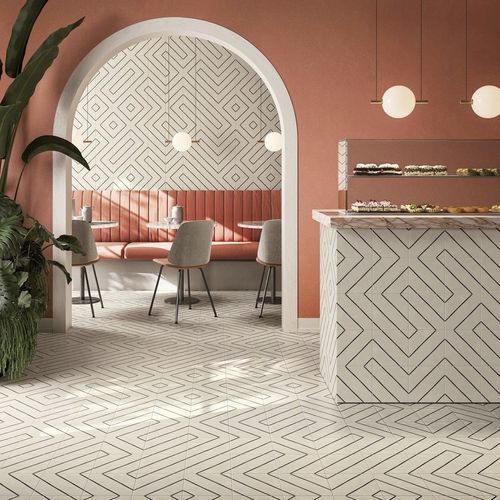 Porcelain stoneware tile - BOHÈME PATH - Novoceram sas - polished / indoor / living room