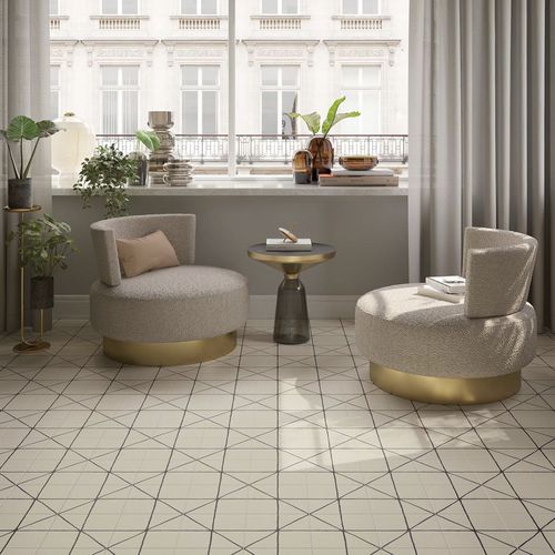 Porcelain stoneware tile - BOHÈME MAJOLICA - Novoceram sas - polished / indoor / living room