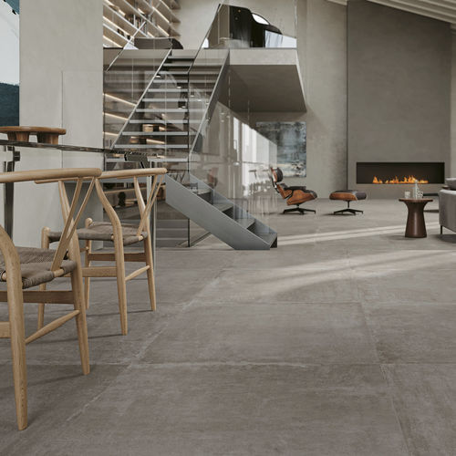 Porcelain stoneware tile - TERANGA : GREIGE - Novoceram sas - matte / indoor / outdoor
