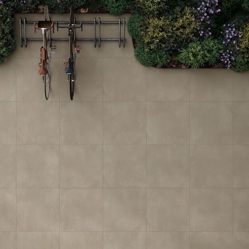 Porcelain stoneware tile - UTOPIE : GRIS - Novoceram sas - matte / structure / indoor