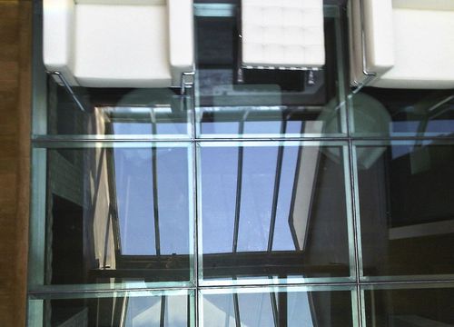 Glass flooring - Trescalini - metal / for outdoor use / indoor