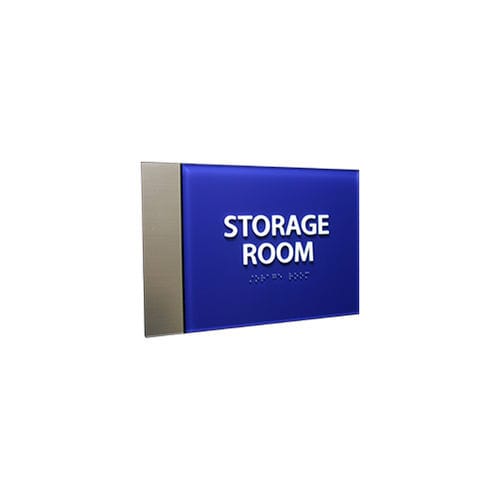 Orientation signage plate - Hunter - Vista System - wall-mounted / acrylic / brushed aluminum