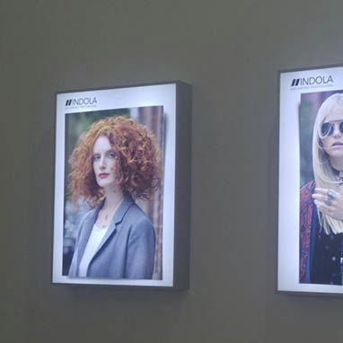 Wall-mounted display panel - Vista Light - Vista System - indoor / luminous / advertising