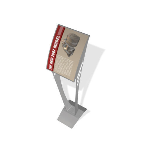 Indoor display panel - Vista System - smart / steel