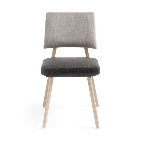Contemporary restaurant chair - LINDSAY BI H47 -A - Mobitec Systems S.A. - indoor / fabric / leather