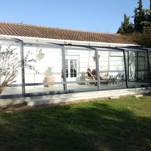 Glass garden shed RHOME Azenco Groupe aluminum / contemporary / home