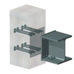 Steel anchoring system - HUC  - HALFEN - for civil engineering / for facade cladding / exterior