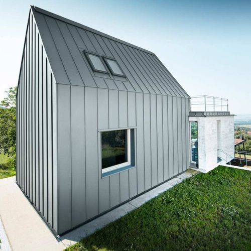 Aluminized roofing sheet - PREFALZ® - PREFA Aluminiumprodukte GmbH - standing seam