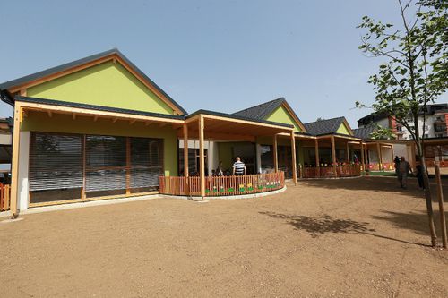 Prefab building - MURSKA SOBOTA - Riko Hiše - solid wood / kindergarten / contemporary