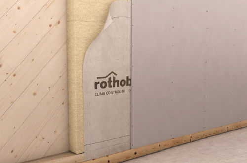 Polypropylene vapor barrier - CLIMA CONTROL 77 - ROTHO BLAAS - wall