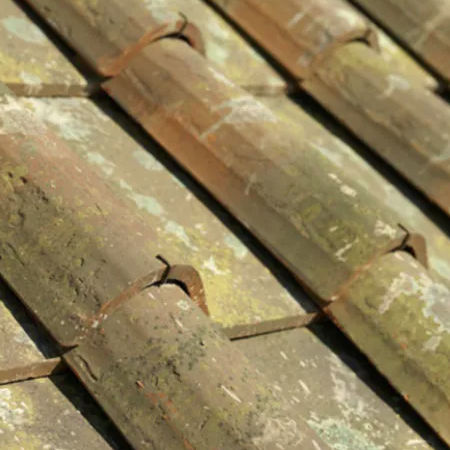 Imbrex roof tile - SANGIOVESE - SOLAVA - clay / large