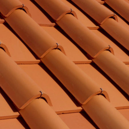 Imbrex roof tile - CHIANTI - SOLAVA - clay / large