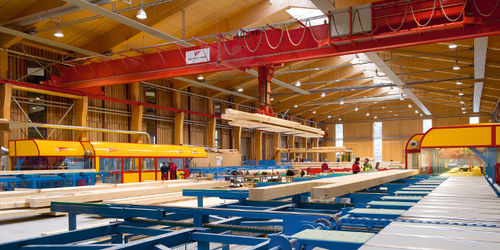 Wooden roof framing - Theurl Holz - glulam / prefab