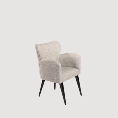 Contemporary dining chair - MOMA  - HMD Furniture - indoor / fabric / walnut