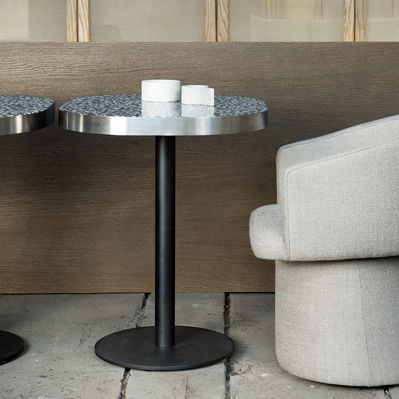 Contemporary bistro table - PLEASE - HMD Furniture - oak / walnut / rosewood
