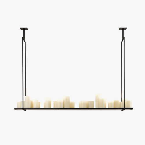 Hanging light fixture - ALTAR - Kevin Reilly Collection - LED / rectangular / outdoor