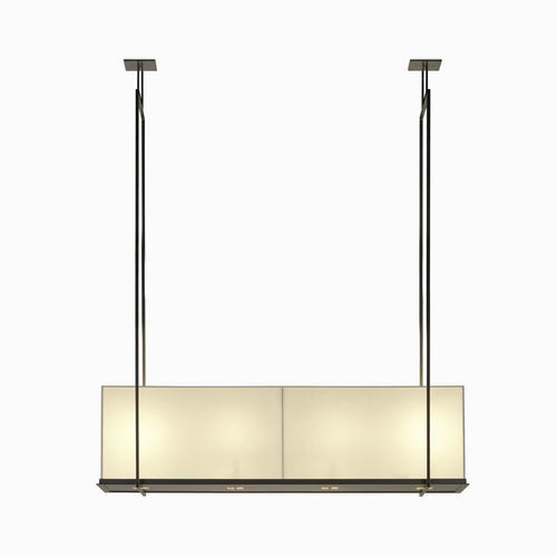 Contemporary ceiling light - TIPPETT - Kevin Reilly Collection - rectangular / steel / paper