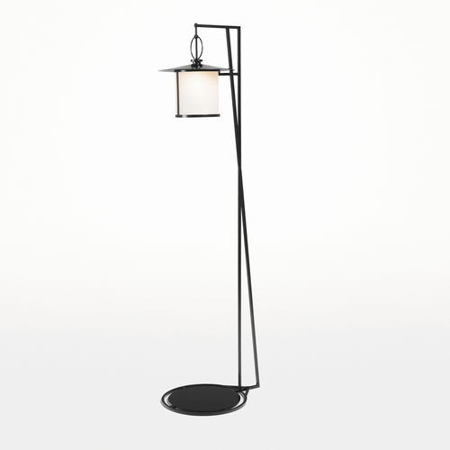 Floor-standing lamp - CERCHIO - Kevin Reilly Collection - metal / frosted glass / contemporary