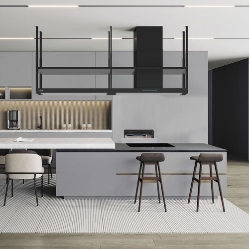 Island range hood - I-894 by Pando - Pando Integral Cooking - commercial / ducted / low-noise