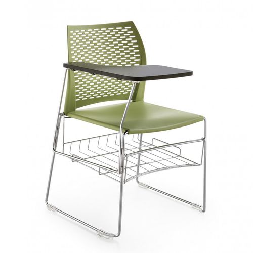 Contemporary conference chair - MEETING100 - SEANROYALE - indoor / polypropylene / chrome steel base