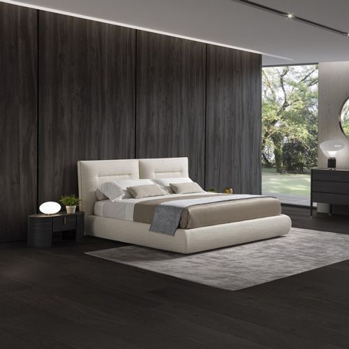Double bed - HEART&SOUL - SEANROYALE - contemporary / upholstered / with headboard
