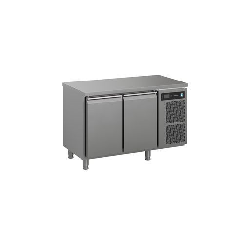 Commercial kitchen refrigerated counter - PREMIER K 2 A DL DR L E CO2 - Hoshizaki - 2 doors / without drawer / stainless steel