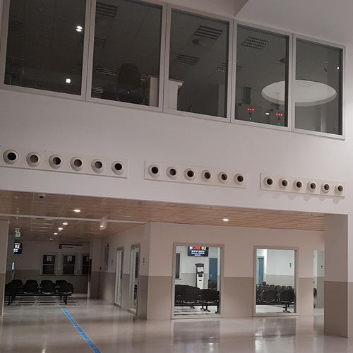 Wallmounted air diffuser KAP MADEL rectangular / multinozzle