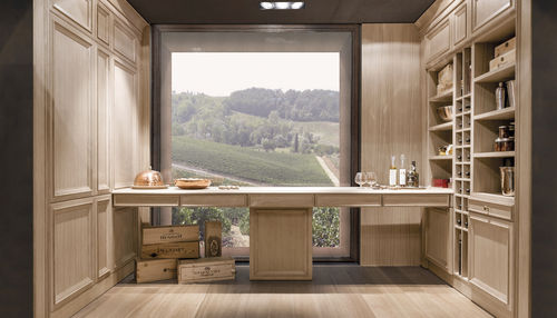 Contemporary kitchen - TUSCANY  - CASTAGNA CUCINE - oak / medium-size / with handle