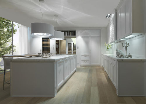 Contemporary kitchen - PRINCESS - CASTAGNA CUCINE - wooden / marble / island