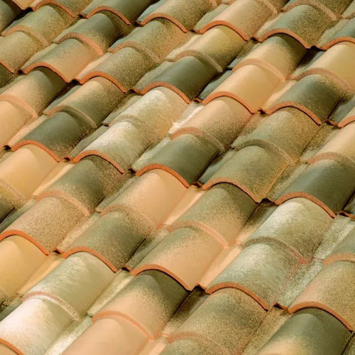 Interlocking Roof Tile Romane Azur Terreal Barrel Curved Double