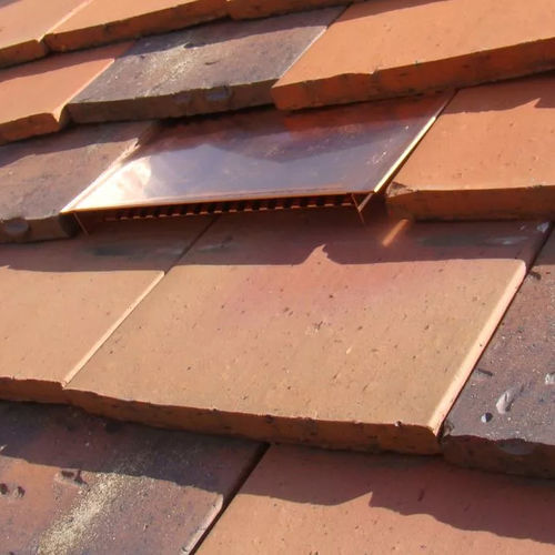 Flat roof tile - TERREAL - ventilated / aluminum / zinc
