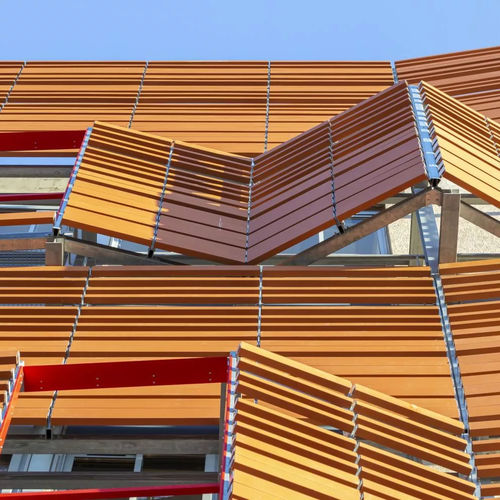 Clay profile - AU05NR/RE  - TERREAL - rectangular / for facade / solar shading